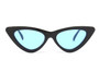 Womens 50mm Cat Eye Gradient Color Tint Mirror Lenses UV400 Sunglasses