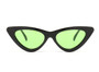 Womens 50mm Cat Eye Gradient Color Tint Mirror Lenses UV400 Sunglasses