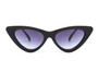 Womens 50mm Cat Eye Gradient Color Tint Mirror Lenses UV400 Sunglasses
