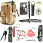 12 in 1 Survival Spy Kit Set Outdoor Camping Travel Multifunction First Aid SOS EDC Emergency Supplies Tactical for Wilderness