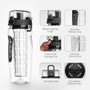 BAISPO 32oz 900ml BPA Free Fruit Infuser Juice Shaker Sports Pop-top Water Bottle