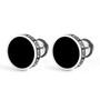 Barbell Titanium Steel Men Stud Earrings