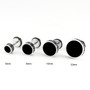 Barbell Titanium Steel Men Stud Earrings