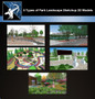 ★Best 5 Types of Park Landscape Sketchup 3D Models Collection V.3