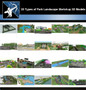 ★Best 20 Types of Park Landscape Sketchup 3D Models Collection V.1
