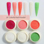 12 Boxes Neon Nail Powder Eyeshadow Pigment Fluorenscence Spangle Nail Glitter Chrome Dust DIY Nail Decoration