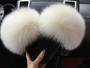 Fox Fur Slippers Real Fur Slides Female Indoor Flip Flops Casual Raccon Fur Sandals Furry Fluffy Plush Shoes