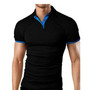 Summer short Sleeve Polo Shirt men fashion polo shirts casual Slim Solid color business men's polo shirts men's clothing