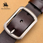 Genuine leather luxury strap male belts for men new fashion classice vintage pin buckle men belt High Quality