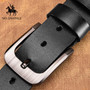 Genuine leather luxury strap male belts for men new fashion classice vintage pin buckle men belt High Quality