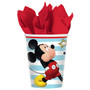 Another Dream Disney Mickey Mouse On the Go Birthday Party Pack for 16 with Plates, Napkins, Cups, Tablecover, and Candles