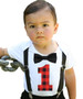 Baby Boy Lumberjack First Birthday Party Outfit Buffalo Plaid One