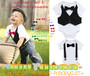 Black Pinstripe Baby Vest - Baby Tuxedo Vest - Baby Boy Wedding Vest - Baby Boy Birthday Vest - Baby Vest