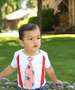 Baby Boy 4th of July Outfit Shirt Star and Stripe Tie Set Patriotic