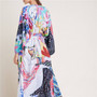 Printed Women Summer Beach Wear Bikini Wrap Dress