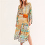 Printed Women Summer Beach Wear Bikini Wrap Dress