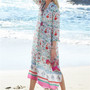 Beach Dress Kaftan  Cover-Up Chiffon Robe