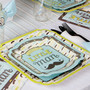 Dashing Little Man Mustache - Baby Shower or Birthday Party Tableware Plates, Cups, Napkins - Bundle for 16