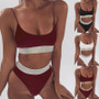 High waist bikini set