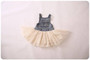 Fashion Summer Lace Denim Patch Baby Girl Dress Children Party Frock Baby Girls Kids Princess Party Tutu Dress