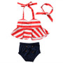 Nautical Retro swimwear girls swimsuit bikini girl bathing suit