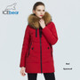 icebear 2020 brand women's clothing new products winter warm  ladies cotton jacket with fur collar women's parkas  GWD20172I