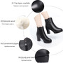 MBR FORCE Women Boots High Heels 2020 New Winter Boots Women Sexy Stiletto Thick Wool Warm Fashion Banquet Boots Ladies' booties