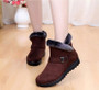 Winter boots women shoes 2020 solid flat plush warm snow boots women sneakers zipper winter ankle boots casual shoes woman