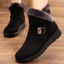 Winter boots women shoes 2020 solid flat plush warm snow boots women sneakers zipper winter ankle boots casual shoes woman