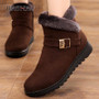 Winter boots women shoes 2020 solid flat plush warm snow boots women sneakers zipper winter ankle boots casual shoes woman
