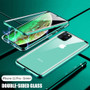 Metal Magnetic Adsorption Case For iPhone 11 Pro X XS Max XR Double-Sided Glass Magnet Cover For iPhone 7 8 6 6s Plus Se 2020