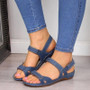 Women Summer Open Toe Comfy Sandals Super Soft Premium Orthopedic Low Heels Walking Sandals  Toe Corrector Cusion