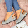 Women Summer Open Toe Comfy Wedge Bow Sandals Super Soft Premium Orthopedic Low Heels Walking Sandals Toe Corrector Cusion 2020