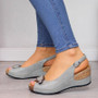 Women Summer Open Toe Comfy Wedge Bow Sandals Super Soft Premium Orthopedic Low Heels Walking Sandals Toe Corrector Cusion 2020