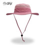 Breathable Mesh Polyester Wide Brim Bucket Hat (Unisex)  - 12 Colors