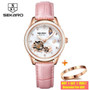 Sekaro 2020 Ceramic Women Watch Butterfly Design Ladies Mechanical Automatic Watches Luxury Brand Sapphire Crystal Women's Watch