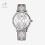 Shengke Women Watch Plaid Leather Girl Wristwatch Lady Clock Brand Wristwatches Clock Montres Femme Reloj Mujer