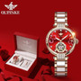 OUPINKE Ladies Fashion mechanical watch diamond ceramic Sapphire Automatic Waterpoof Flash diamond Watch Women Gifts 3183