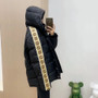 Down Jacket Print Jacquard Stitching Emitting Hooded 2021 New Down Jacket Men 's and Women 's Coats Fashionable