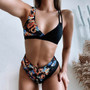 2020 Sexy Women High Waist Bikini Swimsuit Swimwear Female Bandeau Thong Brazilian Biquini Bikini Set Bathing Suit Bather