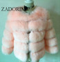 ZADORIN S-3XL Mink Coats Women 2020 Winter Top Fashion Pink FAUX Fur Coat Elegant Thick Warm Outerwear Fake Fur Woman Jacket