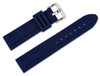 navy ribbed silicone rubber replacement watch band