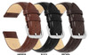 smooth leather chrono long replacement watch band