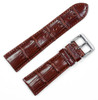 havana genuine alligator chrono long matte finish replacement watch band
