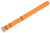 Orange PVD black buckle nylon replacement watch band Orange PVD black buckle nylon replacement watch band