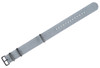 Grey PVD black buckle nylon replacement watch band Grey PVD black buckle nylon replacement watch band