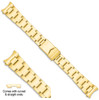 gold oyster style solid link replacement watch band gold oyster style solid link replacement watch band