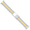 two tone president style link replacement watch band