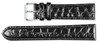black alligator grain long replacement watch band black alligator grain long replacement watch band