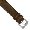 deBeer Brown Suede Leather Stitched with Brushed Buckle Watch Band deBeer Brown Suede Leather Stitched with Brushed Buckle Watch Band
